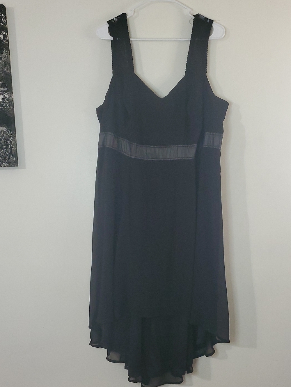 Tripp NYC Black High-Low Dress Size 4X 26-28 Lace Whimsigoth Y2K Edgy Goth - Picture 4 of 16